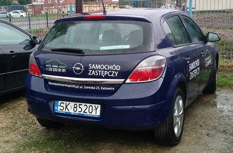 Samochód zastępczy Auto Serwis Profit